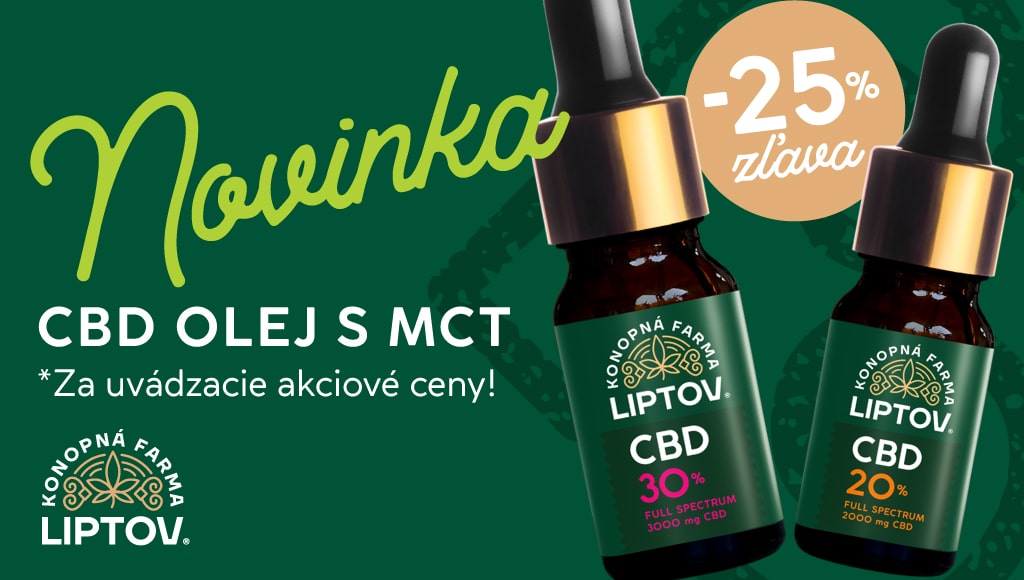 NOVINKA Z NAŠEJ PRODUKCIE! CBD OLEJ S MCT! TERAZ V AKCII!